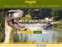 Tablet Screenshot of dinoland.nl